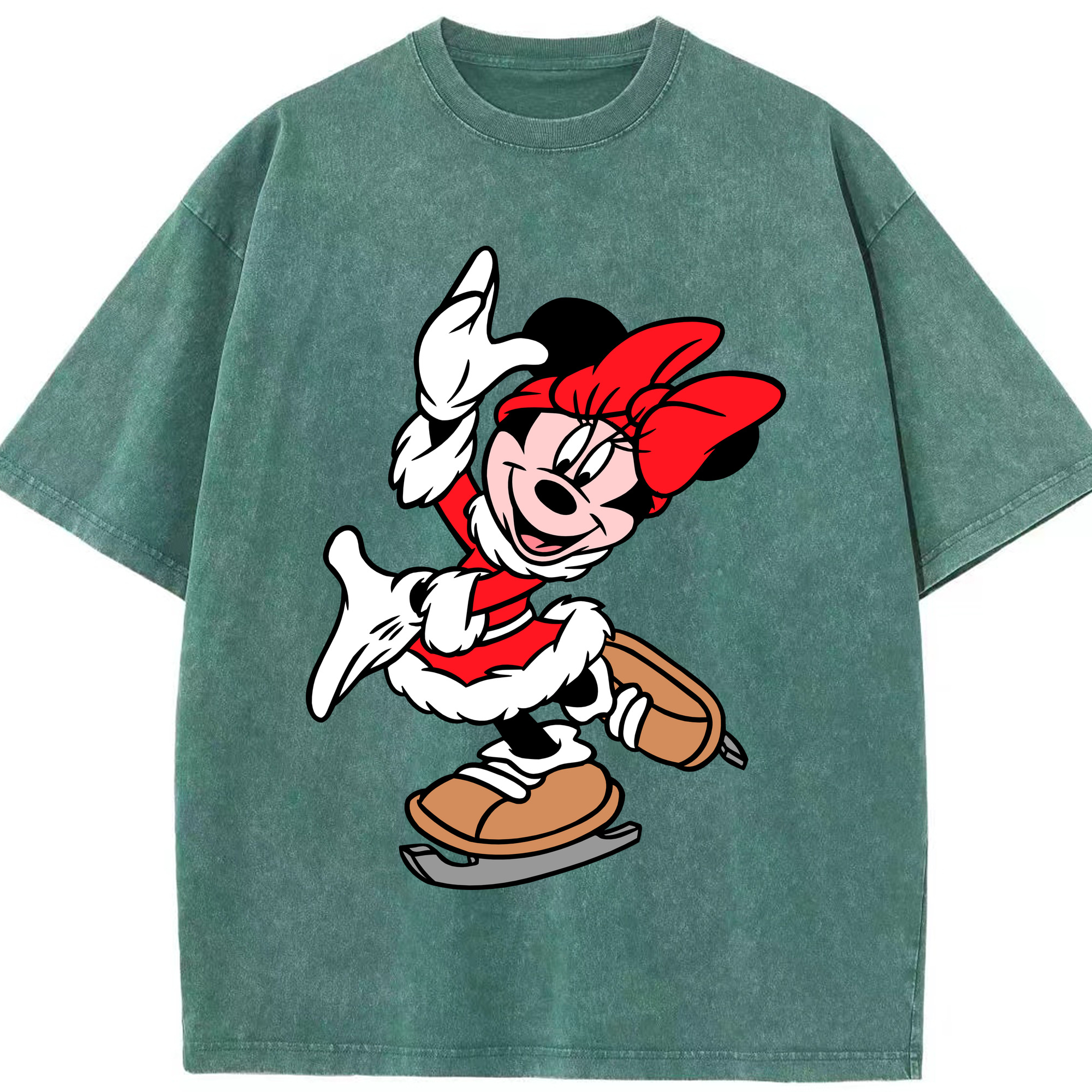 （画像用） ミッキーマウス Mickey Mouse 綿100% ヴィンテージ風 半袖Tシャツ（フロントプリント）